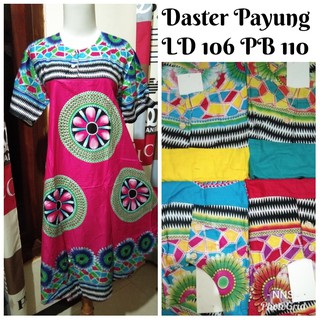 Daster batik payung super jumbo baju tidur klok lebar Daster batik payung super jumbo baju tidur klok lebar
