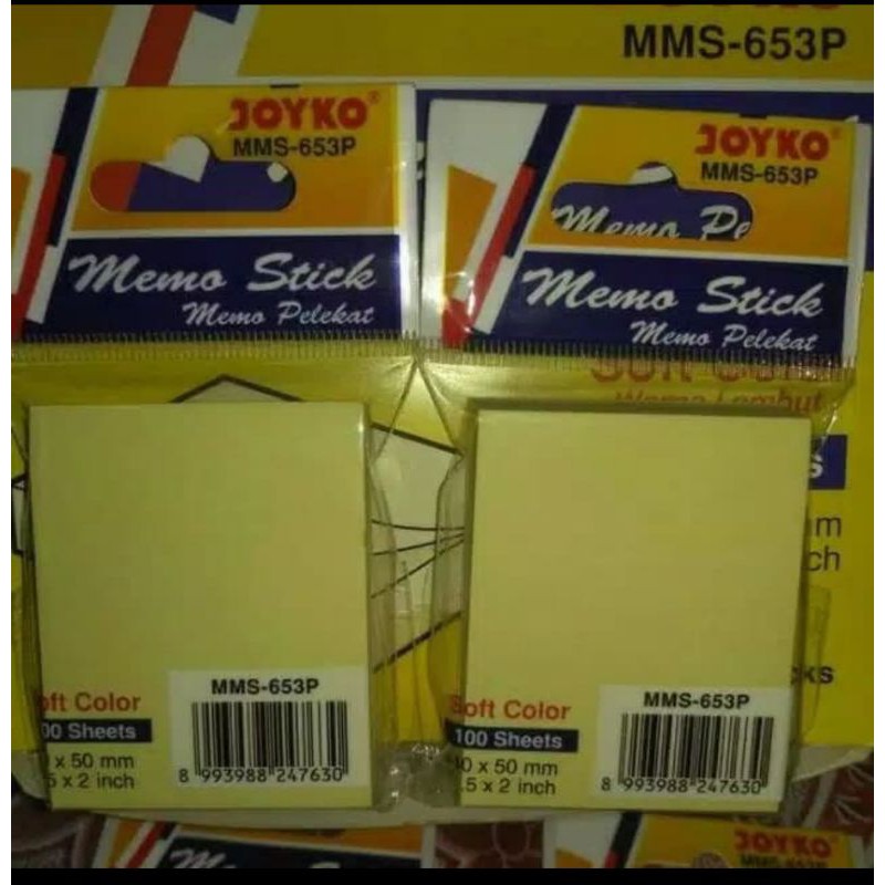 

Memo Stick 653 JOYKO MMS-653P / Pembatas Buku Yellow