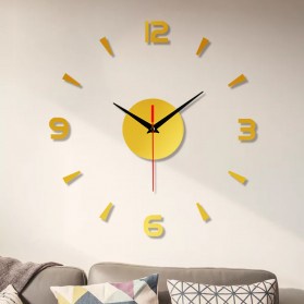 GS8 Jam Dinding DIY Wall Clock Model Long 30 CM EMOYO DIY-201 Black