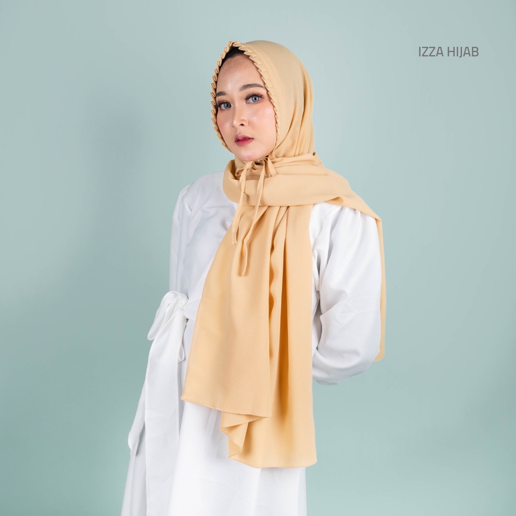 (1KG=11pcs) Pashmina Tali Lipit KCB Premium Jahit Tepi Diamond Hijab Instan Original-coksu