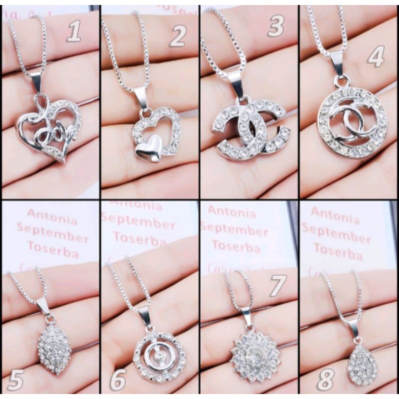 kalung titanium stainless steel anti karat