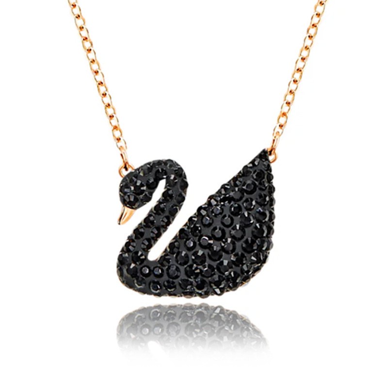 Kalung Titanium Swan Korea Liontin Angsa Untuk Wanita Aksesoris Necklace