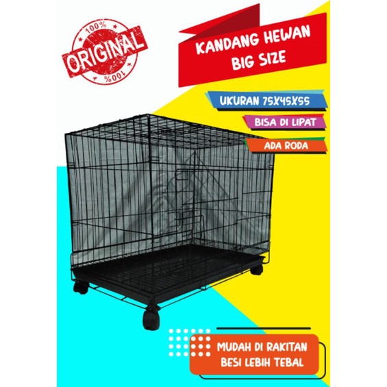 KANDANG HEWAN/KANDANG KUCING SIZE JUMBO BEST QUALITY