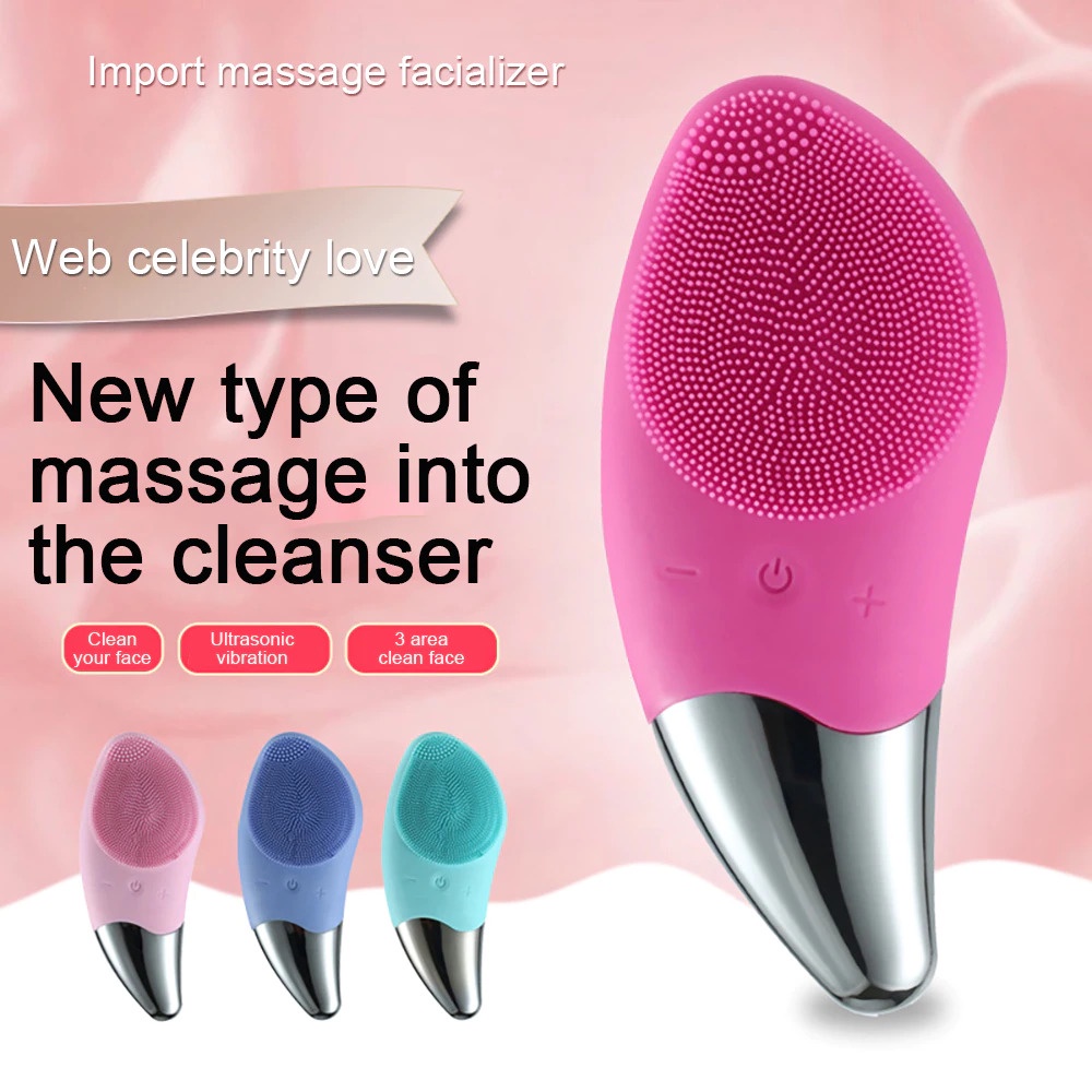 Sikat Pembersih Wajah Sonic Electric Facial Cleansing Brush - BR-020