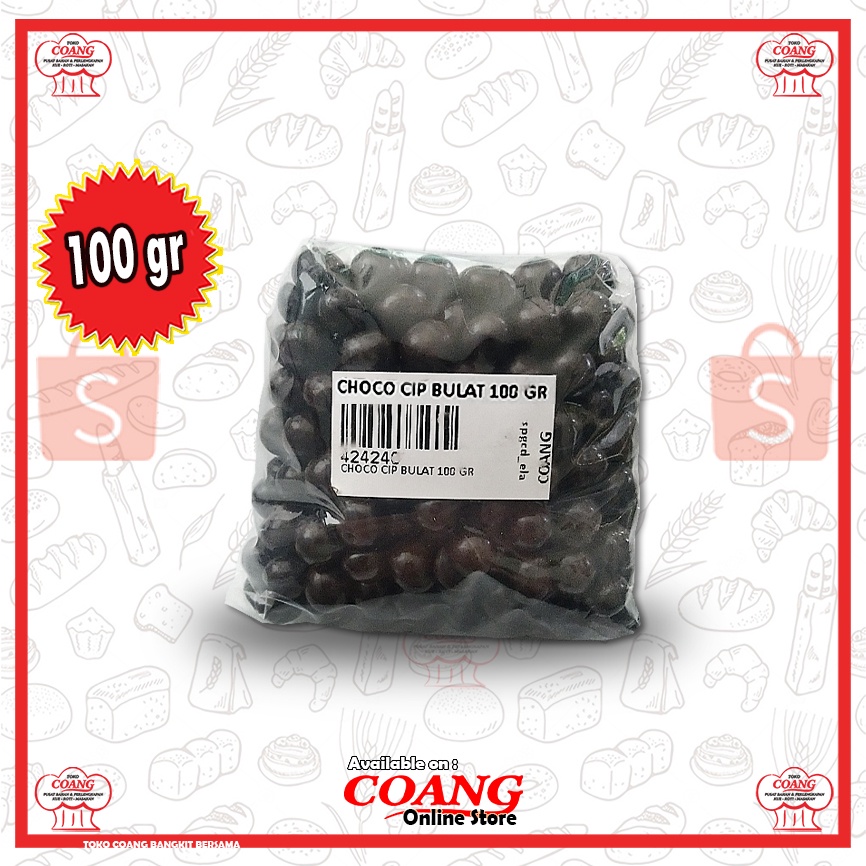 

CHOCO CHIP BULAT 100 GR - CHOCO CIP - COKLAT