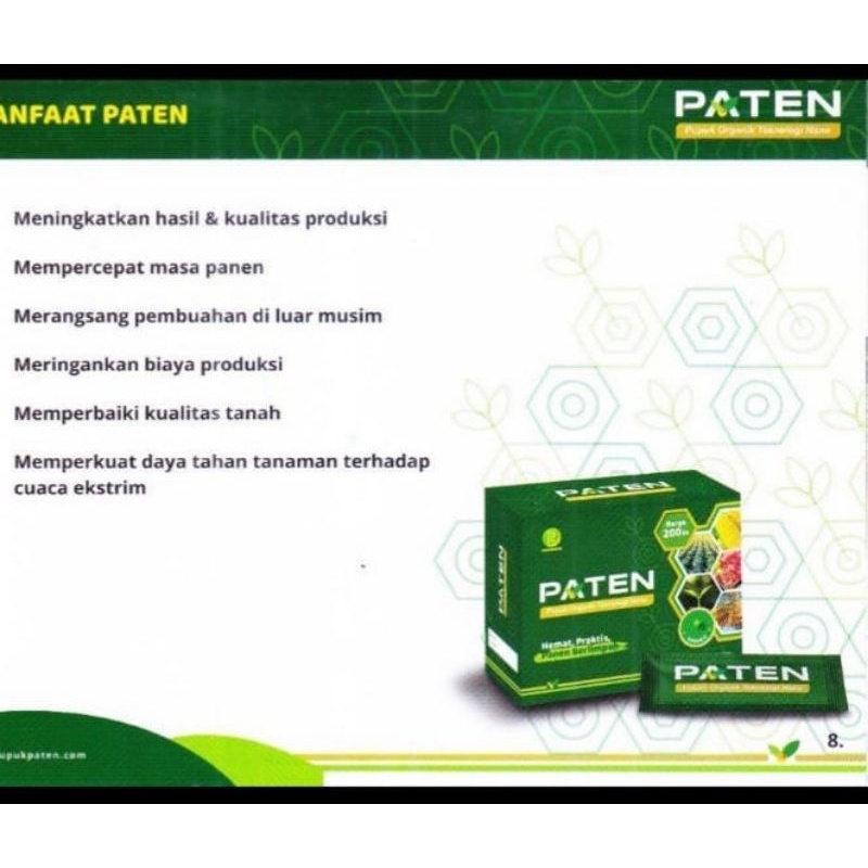 PUPUK ORGANIK PATEN