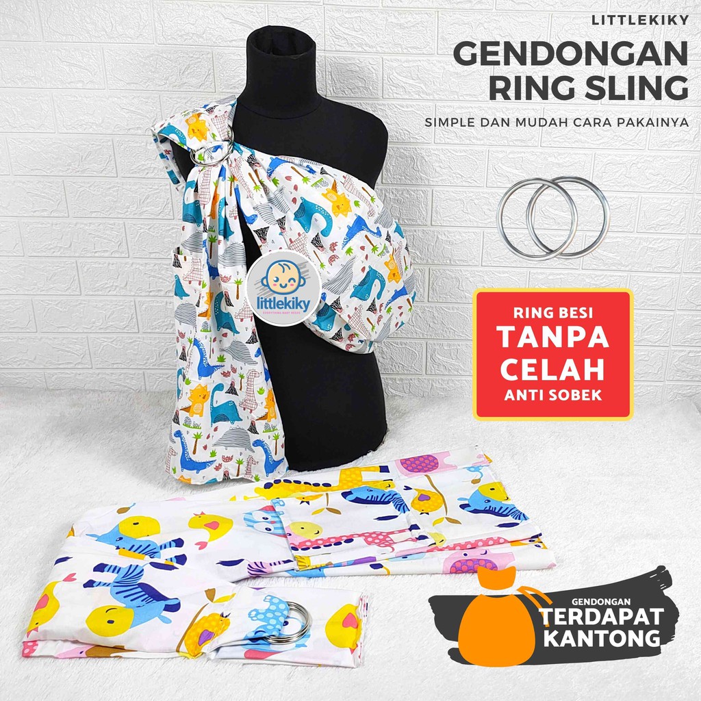 Gendongan Bayi Ring Sling Tanpa Celah