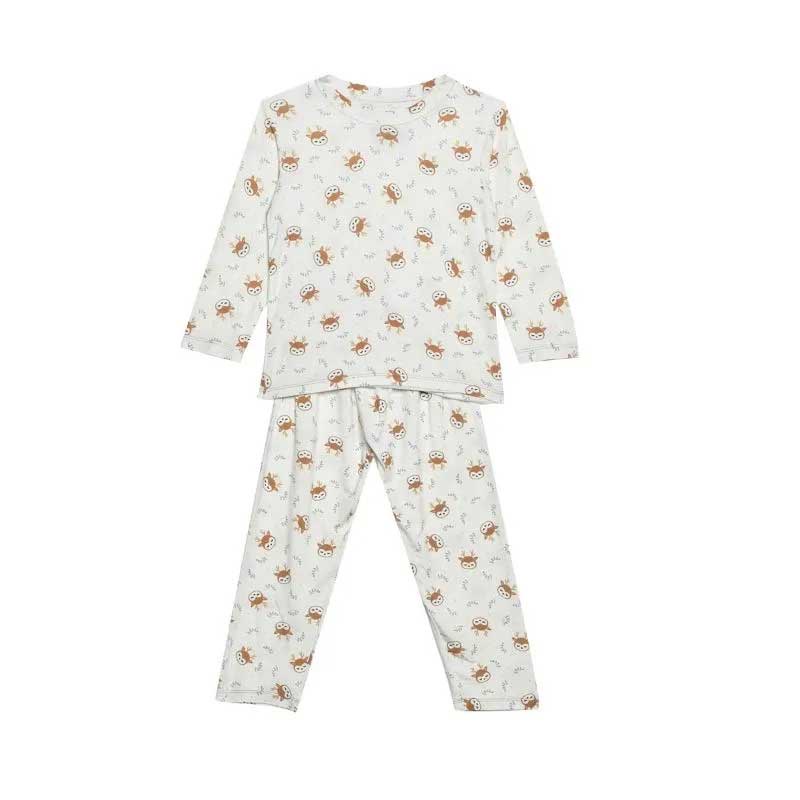 HIKARUSA LONG SLEEVE LONG PANTS Baju Tidur Bayi Anak TENCEL Set SETELAN PANJANG Pajamas Piyama Baby