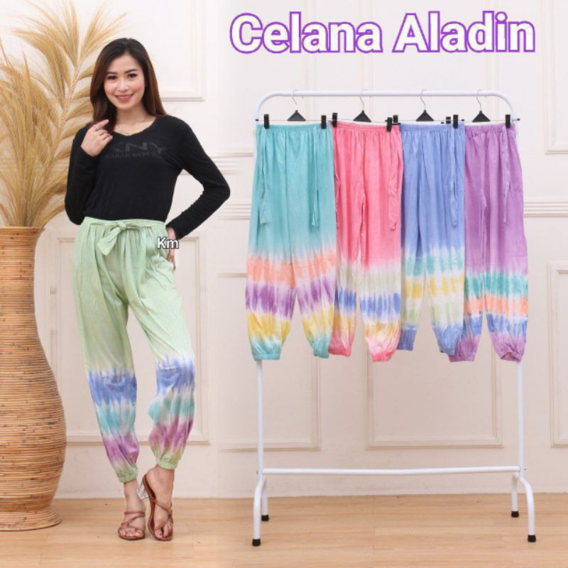 Celana Wanita Aladin Panjang Celana Kaos Dewasa Celana Tiedye