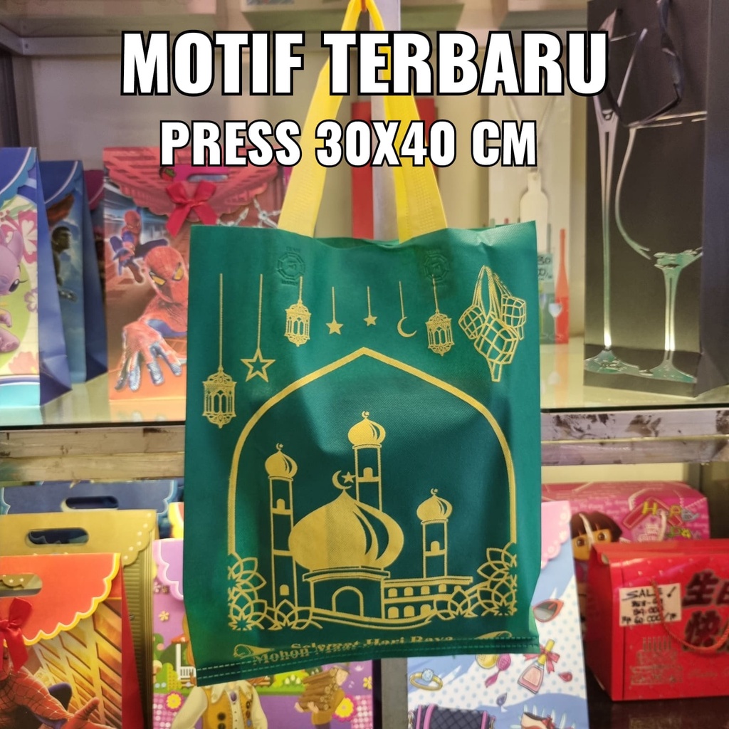 TAS SOUVENIR PARCEL LEBARAN Press 30x40cm / TAS SPONDBON LEBARAN / GOODIE BAG IDUL FITRI Murah