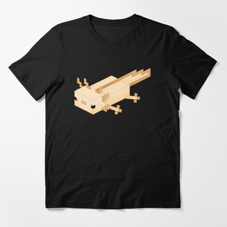Kaos Custom Original Gold Minecraft Axolotl