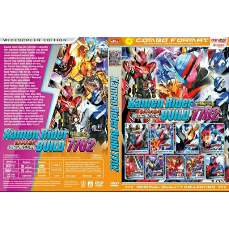 Kaset film koleksi kartun anak Kamen rider build vol 7701,7702