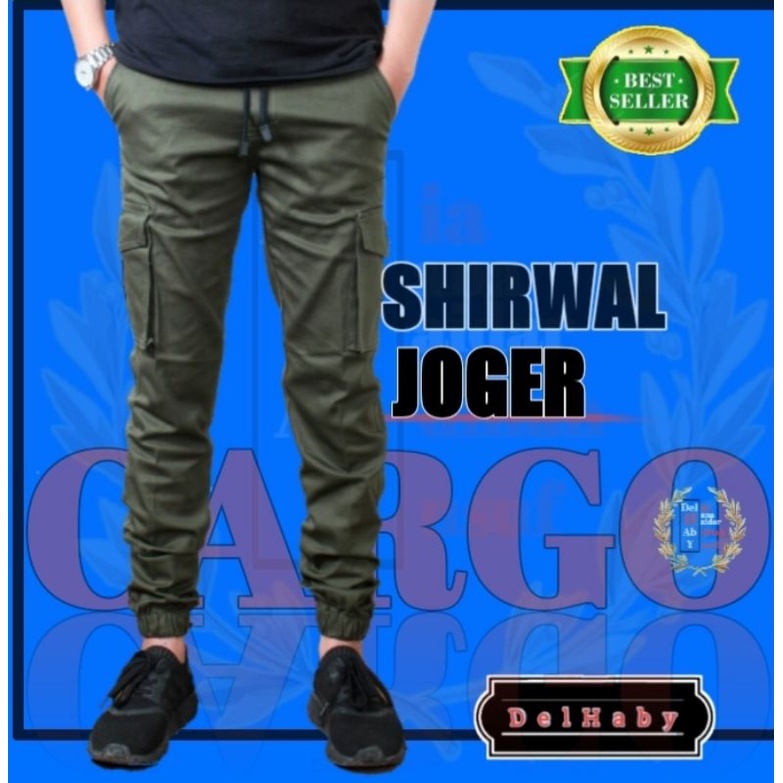 TERLARIS CELANA JOGER SHIRWAL CARGO ORIGINAL PRIA SLIM FIT  PREMIUM SPORTY CASSUAL Delhaby