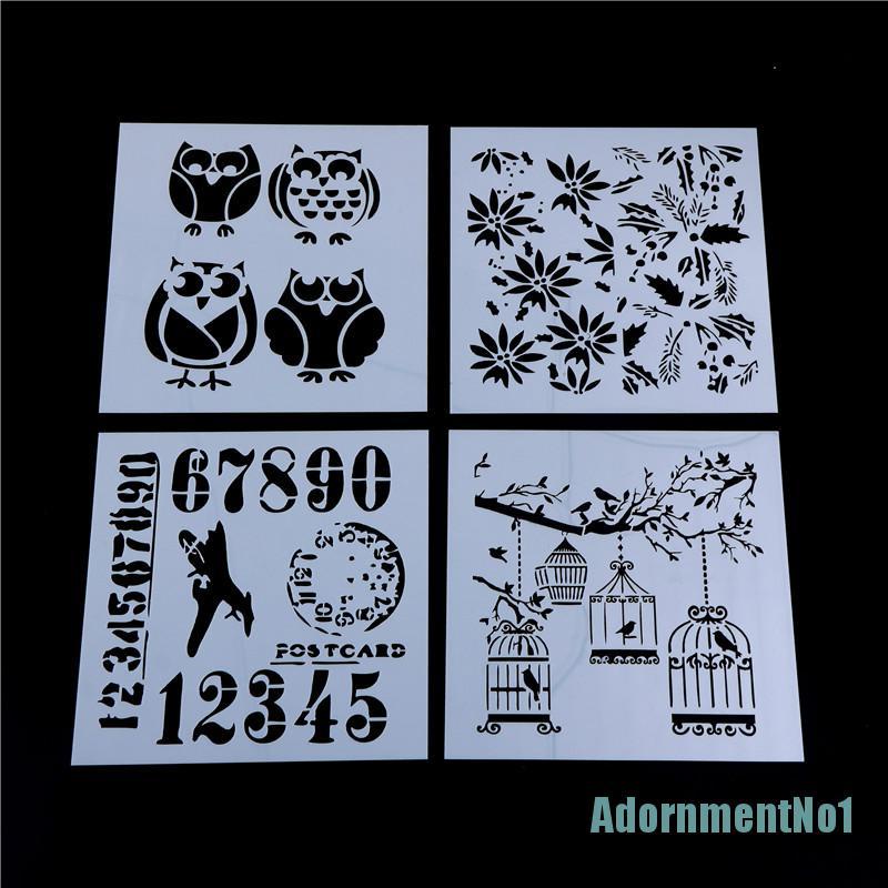 (AdornmentNo1) Cetakan Stensil Cutting Dies Motif Burung Hantu Untuk Scrapbook / Craft Diy