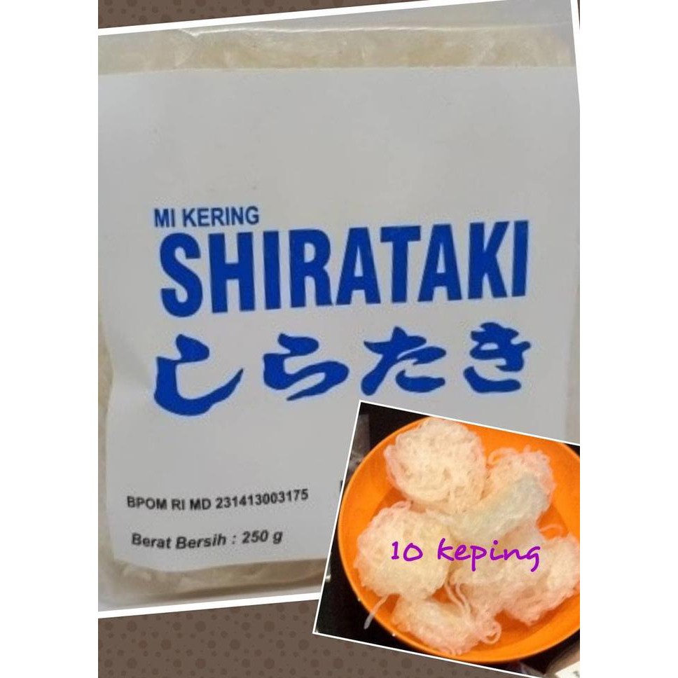 

Low Carbs Dry Shirataki 250gr Mie Shirataki Kering