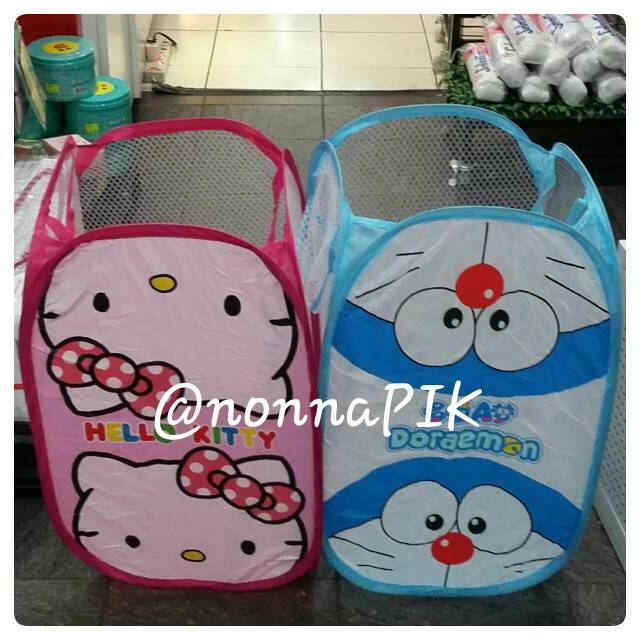 Keranjang Baju Kotor / Laundry Bag Karakter Cars - Hello Kitty - Tsum Tsum - Pooh - Little Pony