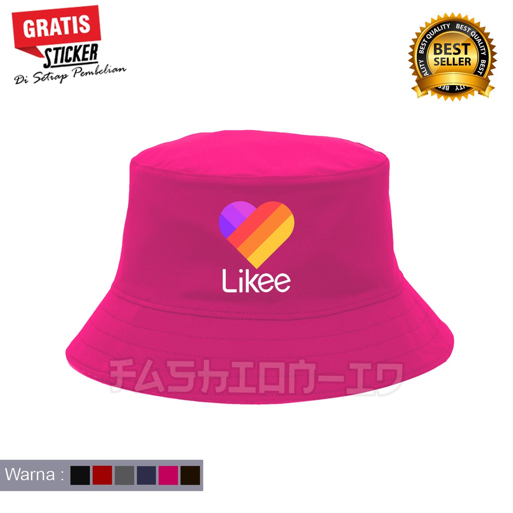Topi Bucket LIKEE Keren Pria dan Wanita Distro DIAMOND STORE