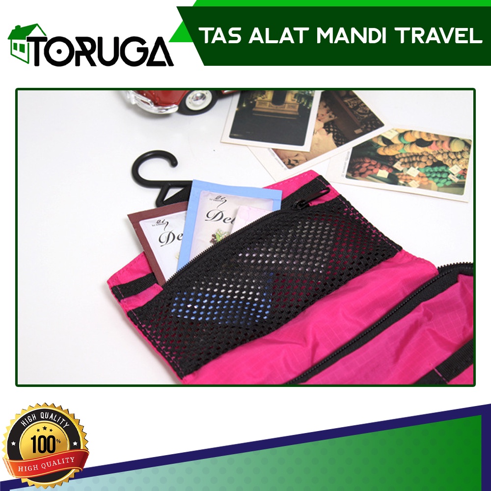 TAS TEMPAT PENYIMPANAN ALAT MANDI KOSMETIK GANTUNG TOILET TRAVEL MATE BAG ORGANIZER TOILETRIES