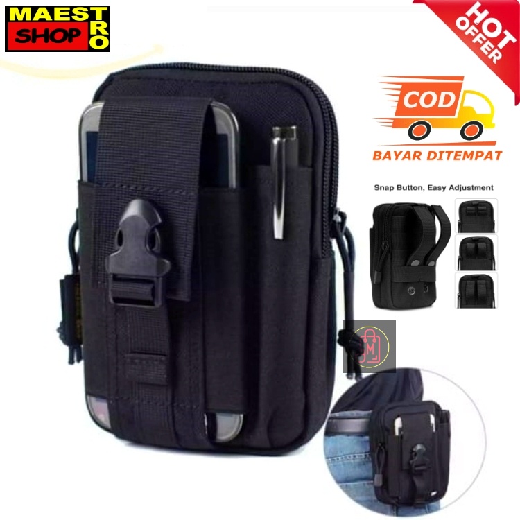 Tas Handphone Pinggang Dompet Sarung HP Army Tactical