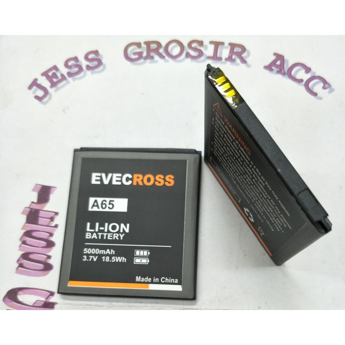 Baterai Battery Batre Evercross Evercoss Cross A65 A74F Double Power - Hitam