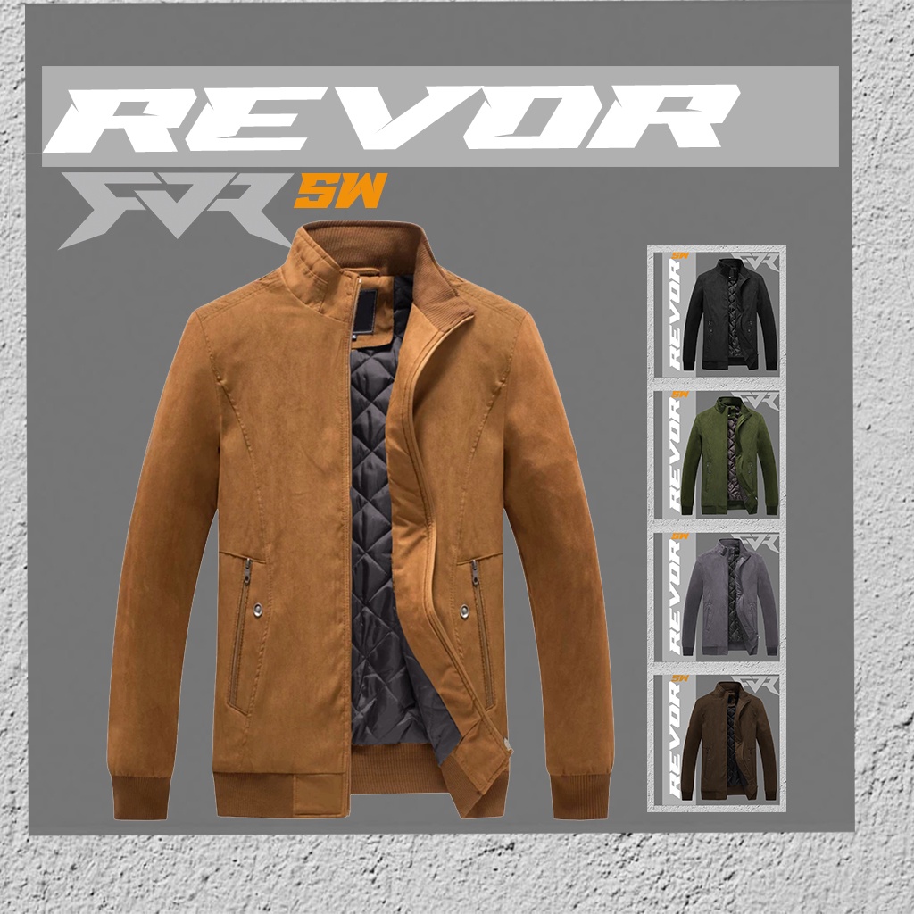 Revor SW Jaket Motor Suede Windproof