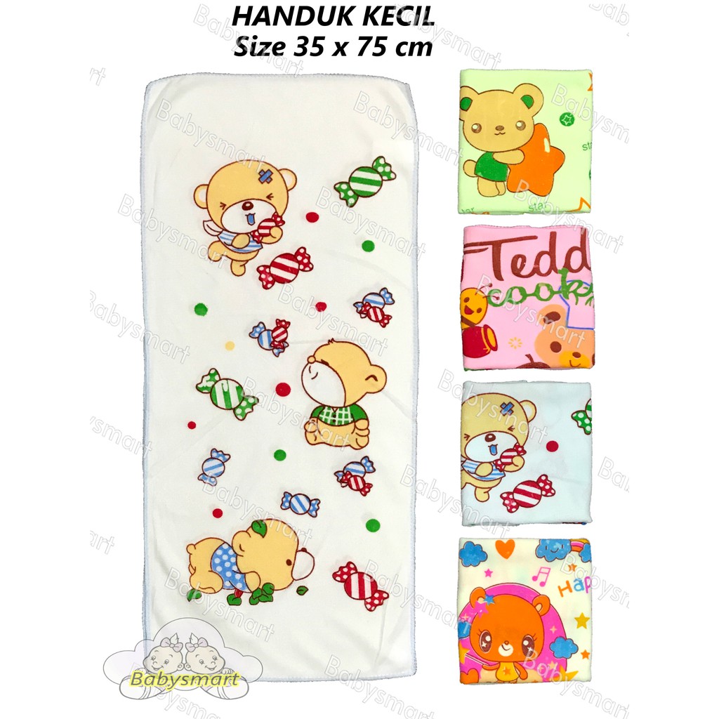 Babysmart - MURAH Handuk Bayi/Anak Size KECIL/Handuk Leher Ukuran 35 X 75 cm/Baby Towel/handuk mandi