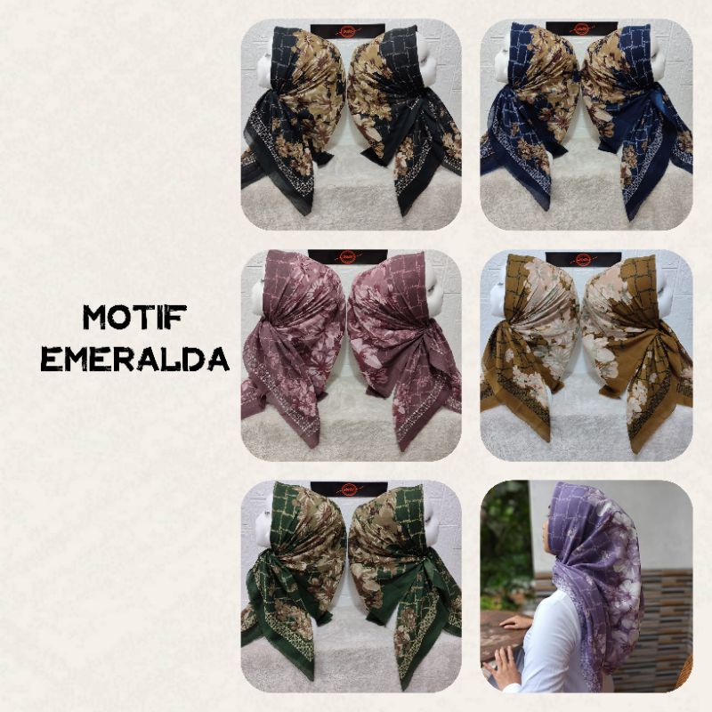 SEGI EMPAT MOTIF EMERALDA Hijabmuslimah