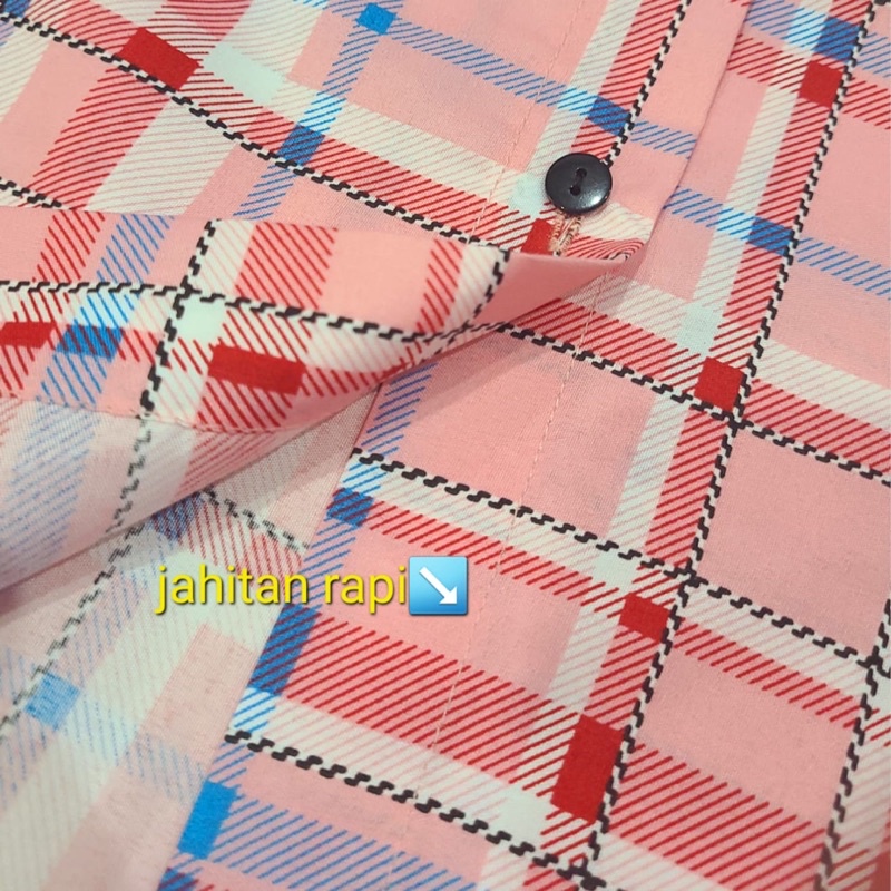 kemeja wanita AKJ jumbo/baju kemeja katun wanita jumbo kekinian