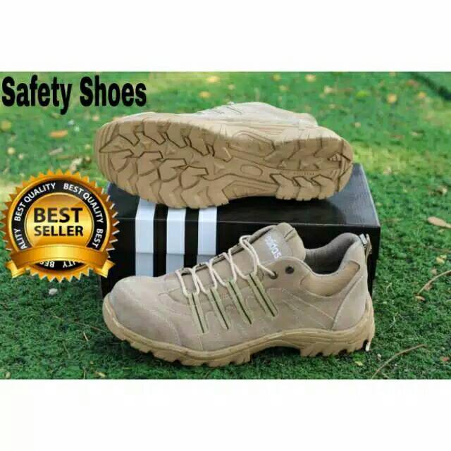 SEPATU SAFETY SEMI BOOTS ADIDAS PRIA KULIT BOOT SAVETY BUT SEPTI BUTS SEFTI