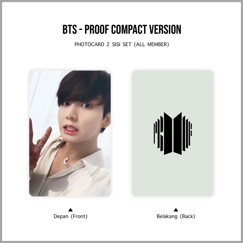 [SET] Photocard BTS Proof Compact Version