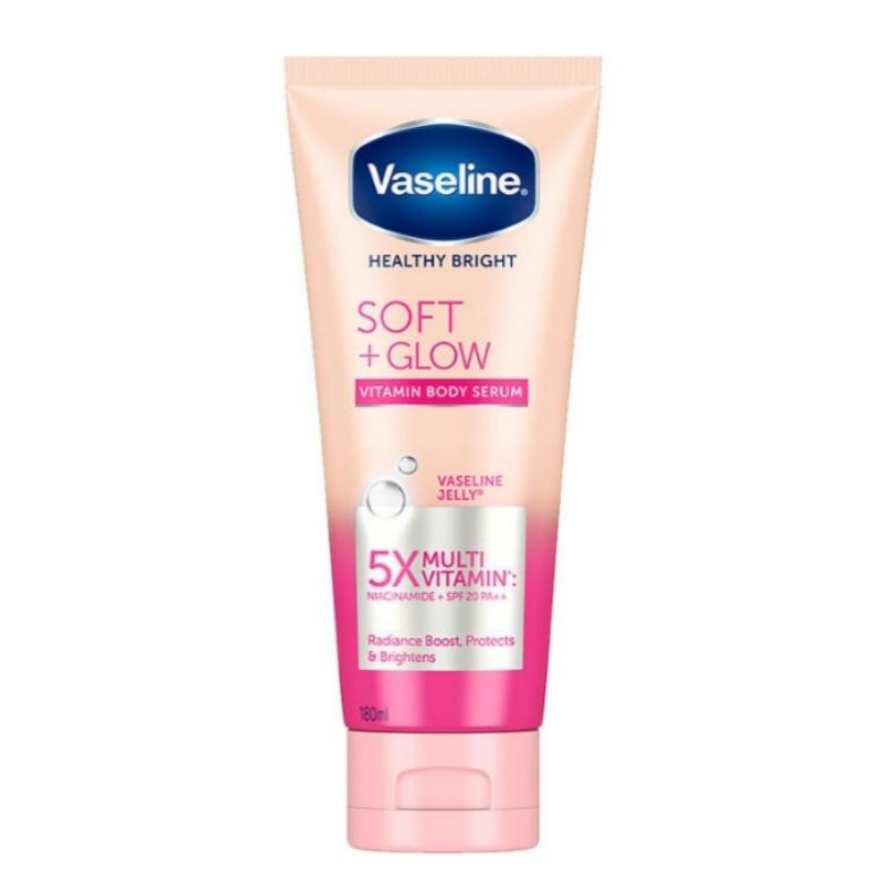 100 ml Vaseline soft glow firm glow hijab bright body serum180ml