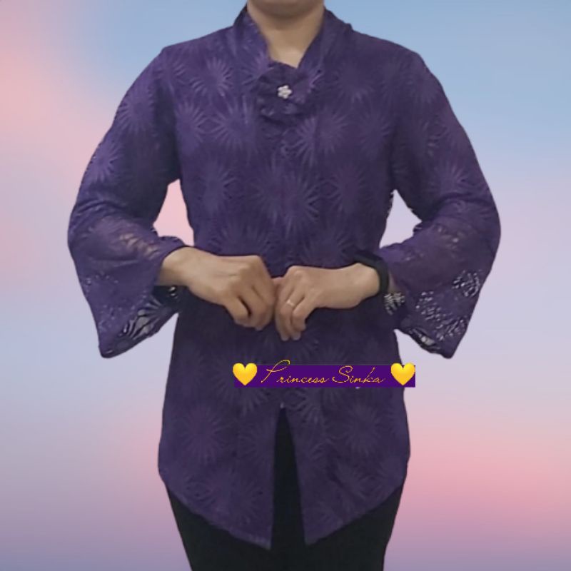 Atasan Kebaya Encim Senada Full Brokat