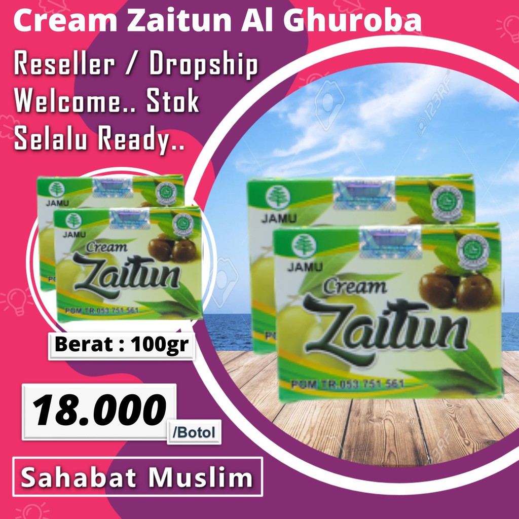 Cream Zaitun Al Ghuroba - Cream Wajah Herbal Zaitun BPOM