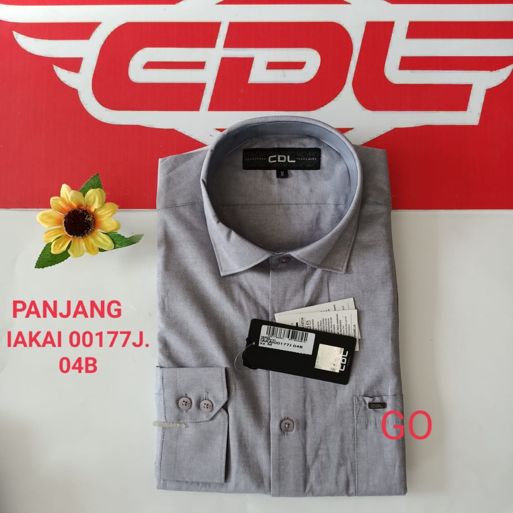 gof CDL (CARDINAL) KEMEJA FORMAL POLOS BINTIK SLIMFIT  Pakaian Pria Atasan Kemeja Hem Lengan Panjang Original KPJ