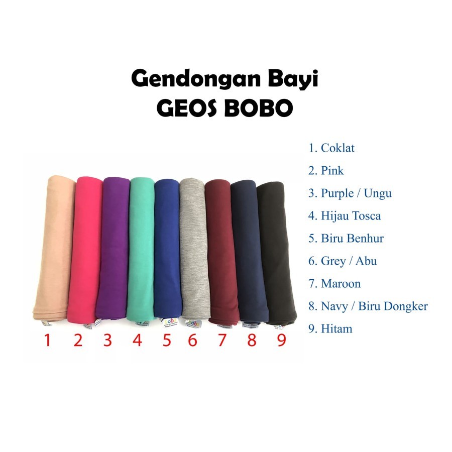 GEOS ( Gendongan Kaos Bobo ) - Gendongan Bayi Premium