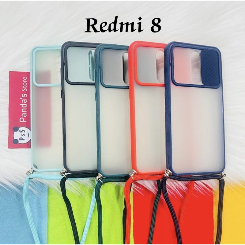 Redmi 8, 8A Pro Softcase dove sliding camera + Tali Laynard [Premium]