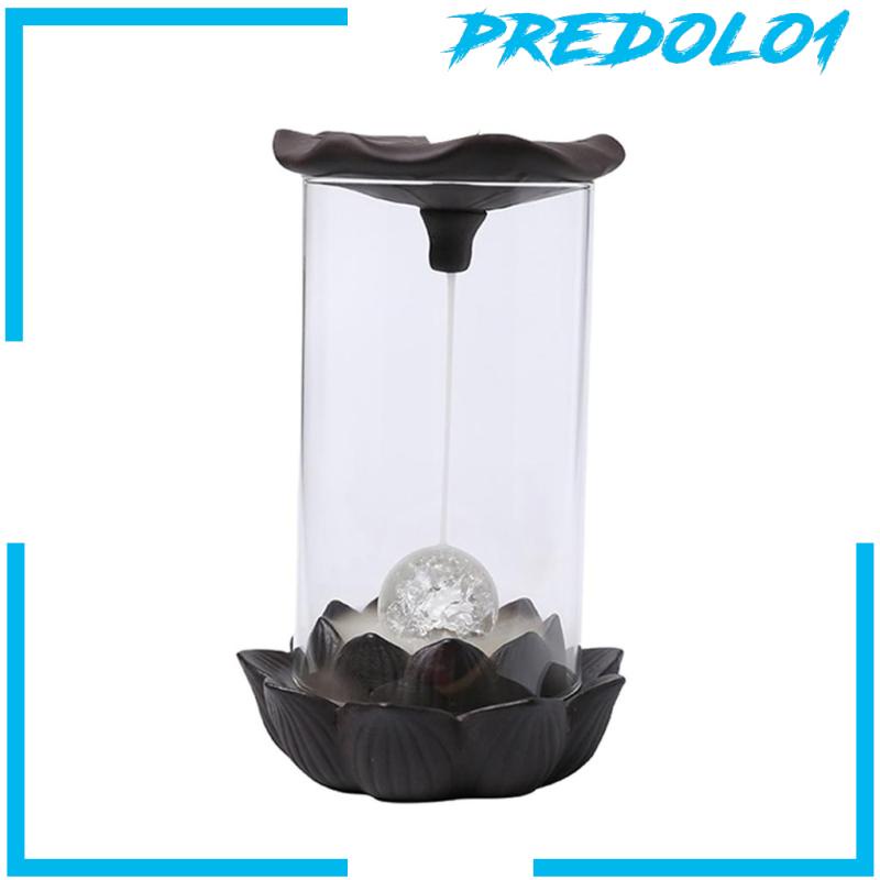 [PREDOLO1] Backflow Incense Burner Statue LED Lamp for Decorative Office Teahouse
