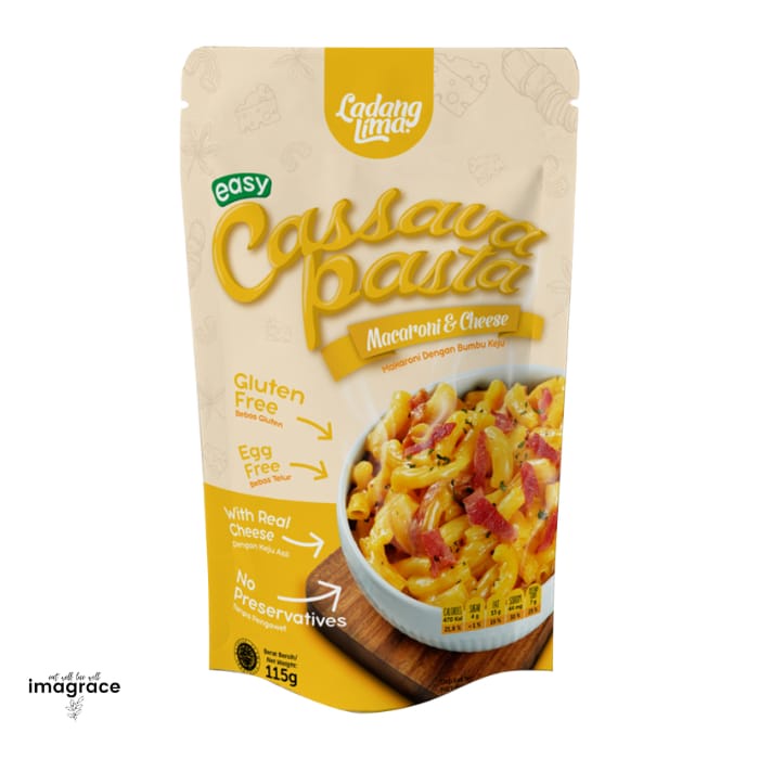 

CASSAVA PASTA MAC AND CHEESE / PASTA TEPUNG SINGKONG LADANG LIMA
