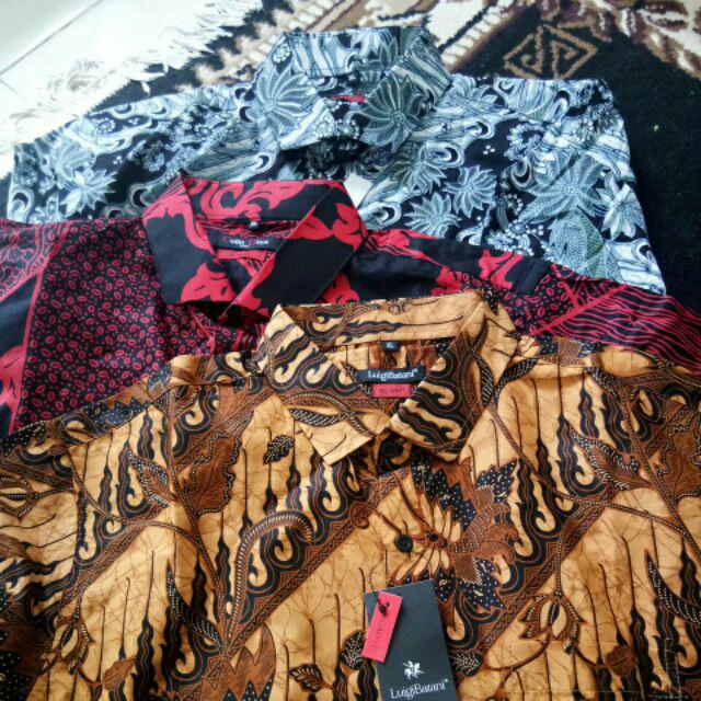 Batik Pria Model Slimfit Asli Merk Luigi Batani