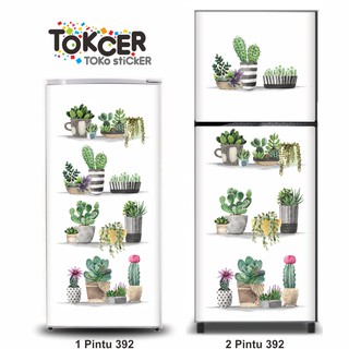  Stiker  Kulkas  1 dan 2  Pintu  Variasi KAKTUS  Shopee Indonesia