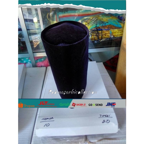 ✨ BISA COD ✨ Songkok - Peci - Kopiah Gresik Tinggi 20 CM - Hitam
