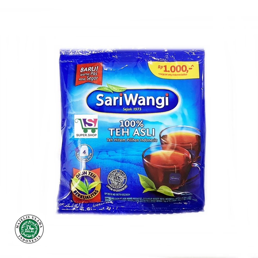 Sariwangi Teh Asli Celup SACHET (isi 4 pc)