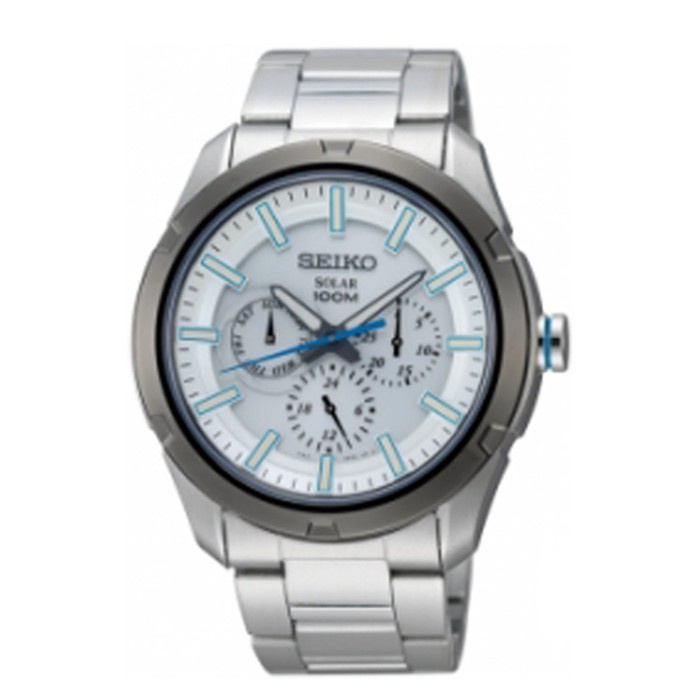 Seiko Criteria SNE257P1 Solar White Sapphire - Jam Tangan Pria SNE257