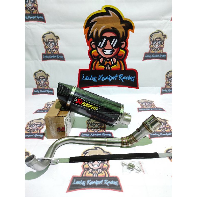 knalpot racing akrapovic layang - honda adv PCX vario 150 new led