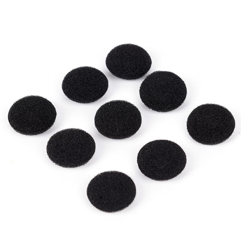 12pcs BUSA HEADSET 1.8cm EARBUD EARPHONES EARPAD SPONGE FOAM COVER - 6 pasang