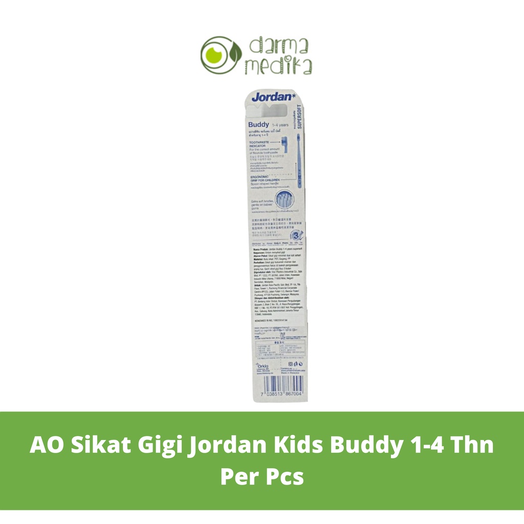 Jordan Oral Care Kids Buddy 1-4 Tahun Super Soft