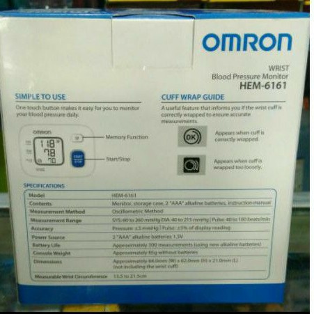 Tensimeter Pergelangan digital omrom HEM-6161 alat pengukur Tensi OMRON HEM-6161 Tensimeter Digital