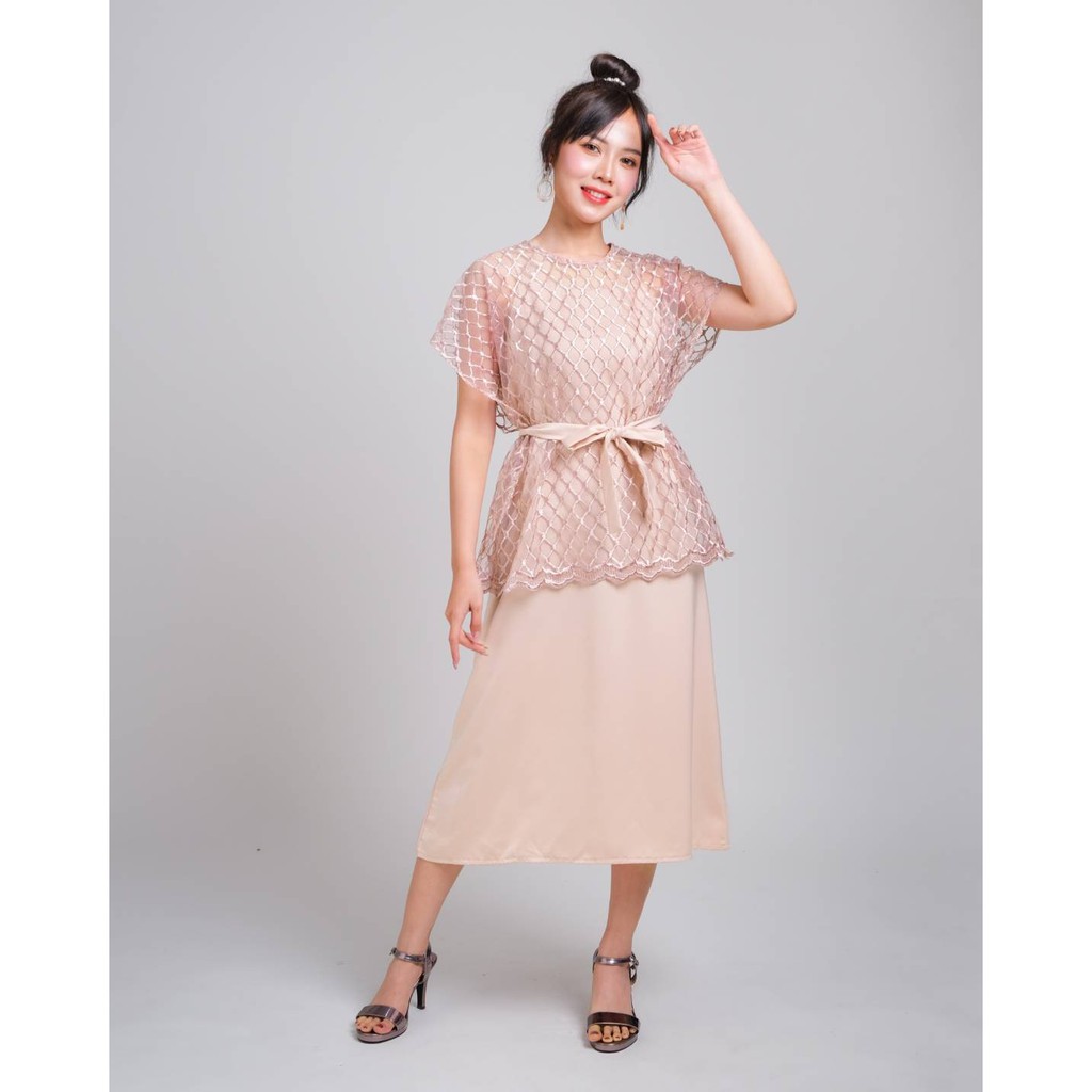 Myrubylicious ANIQAH BROCADE DRESS KODE V-286