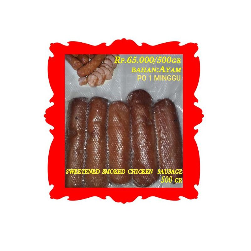 

sweetened smoke chicken sausage
