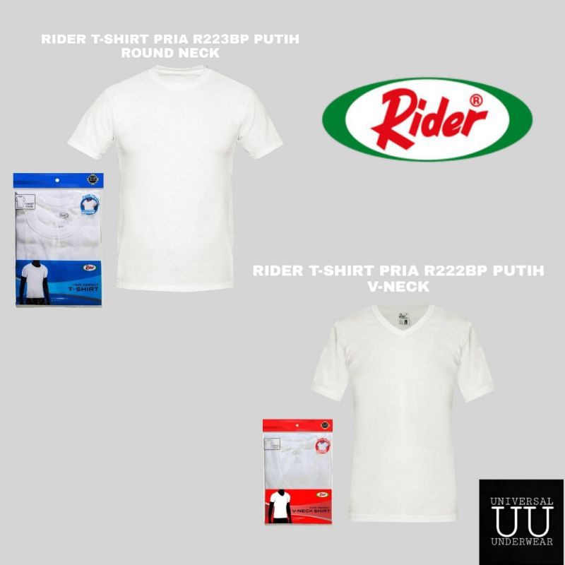 KAOS OBLONG RIDER WARNA PUTIH